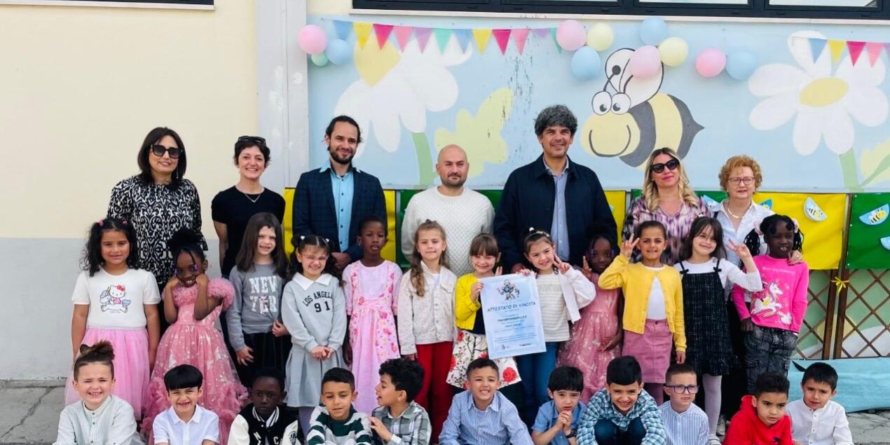 alunni della classe 1°B della scuola Collodi di Fidenza